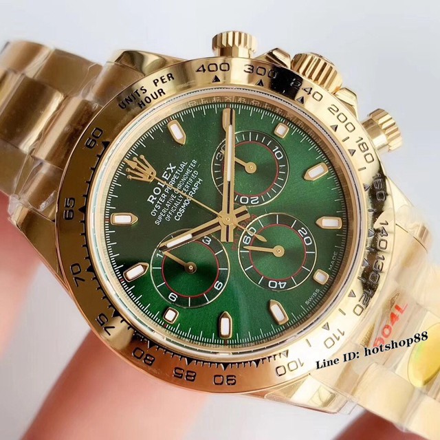 劳力士手表 Rolex宇宙计型迪通拿116508 绿金迪 计时功能腕表 gjs2386